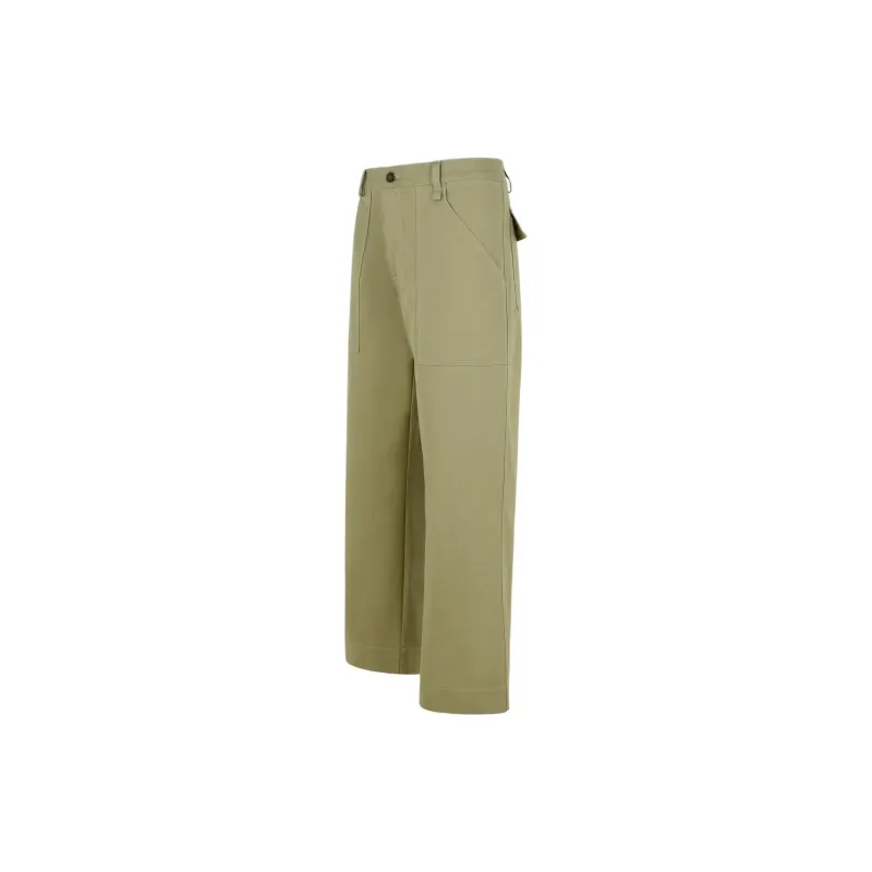 Maison Kitsune Logo Embroidered Workwear Pants-2
