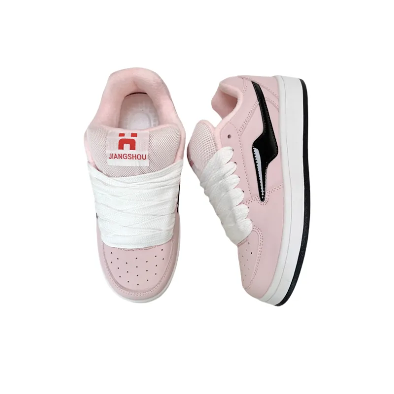 JIANGSHOU Warm And Lightweight Low Top Skateboard Shoes Women's-6