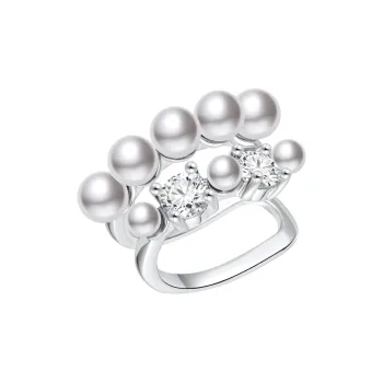 ZEGL Artificial Pearl Clip On Earrings Women's