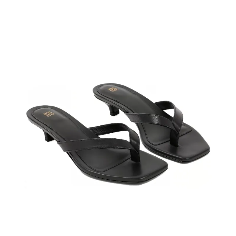 TOTEME 40mm Kitten heel Flip flops-2