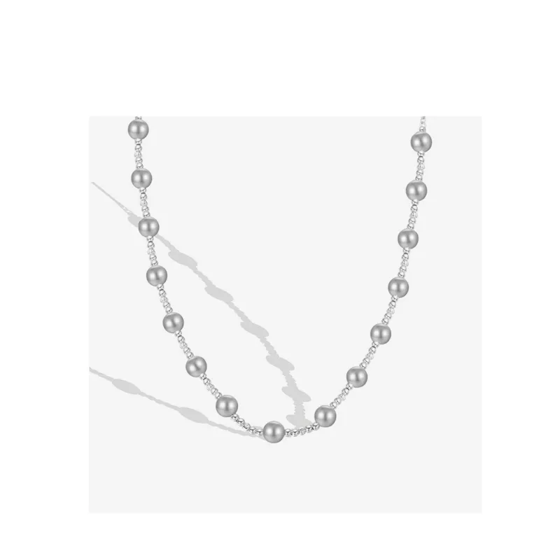 Roaelove 925 Sterling Silver Shell Pearl Necklaces Women's-1
