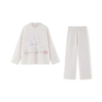 Beast's Secret Pajama Set Women's Ecru