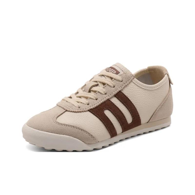 BELLE Casual Shoes Women's Low Top Gray/Apricot-25