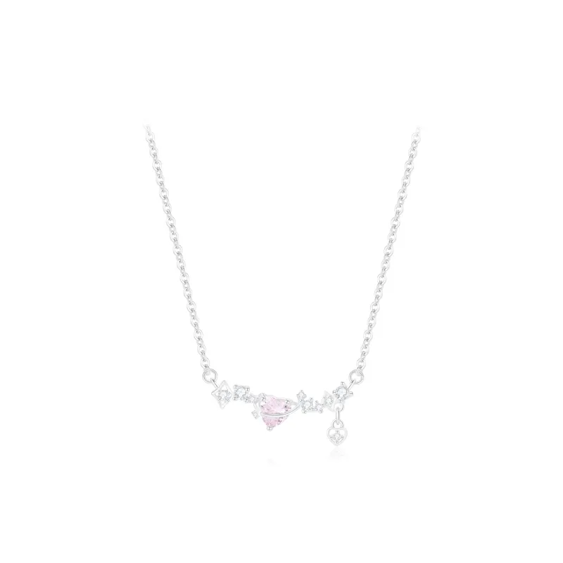 PRETTY DIARY Zircon Necklaces Women's-0