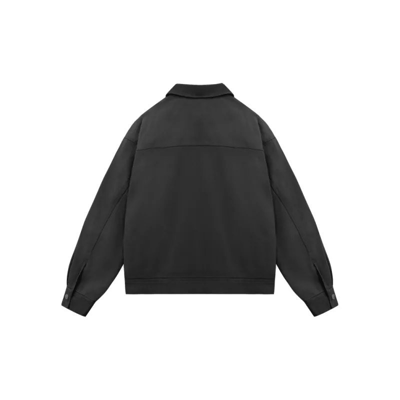 PMET Leather Collar Workwear Jacket Unisex-1