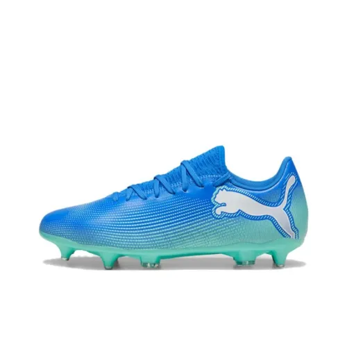 PUMA FUTURE 7 PLAY Anti-Slip Wear-Resistant Soccer Shoes Men's Turquoise