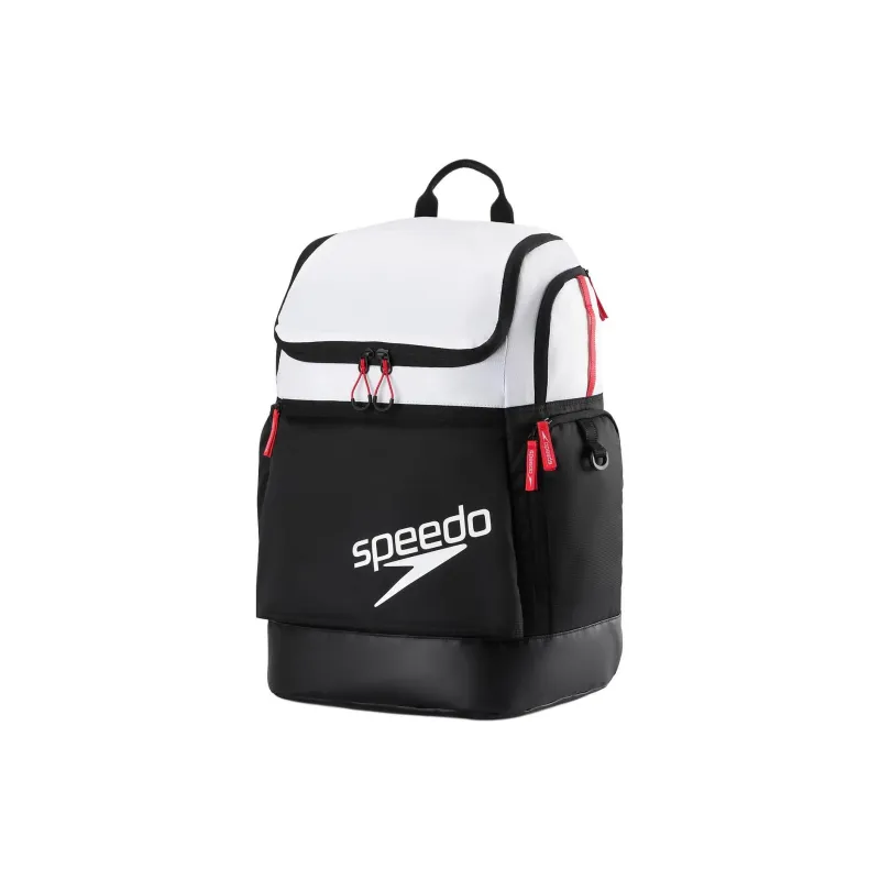 Speedo Canvas Bag Backpack Men's Black & White-1