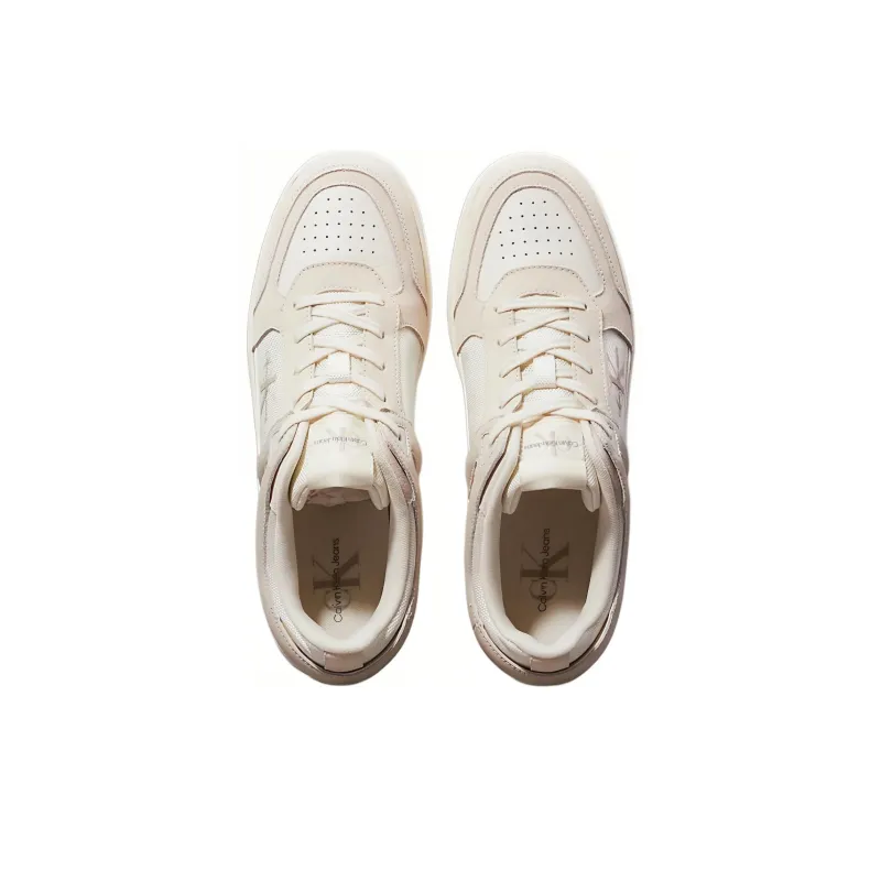 CKJ CALVIN KLEIN JEANS Low Top Skateboard Shoes Men's White-3
