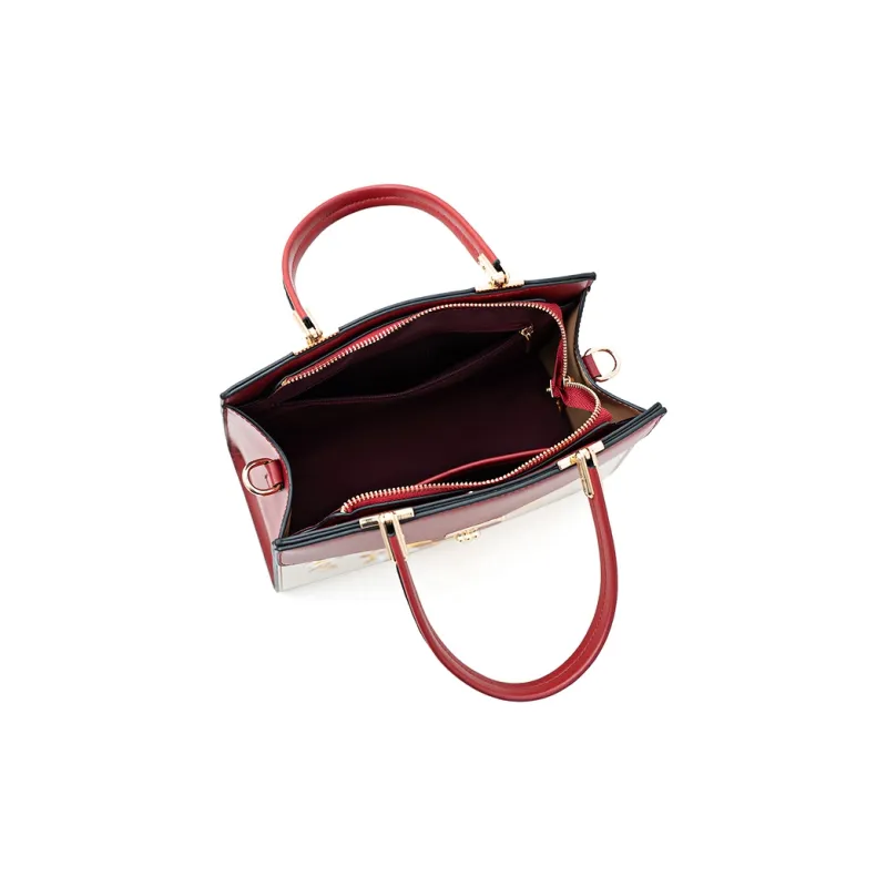 Vigno Synthetic Leather One Shoulder Handbags Women's Apricot & Brown-20