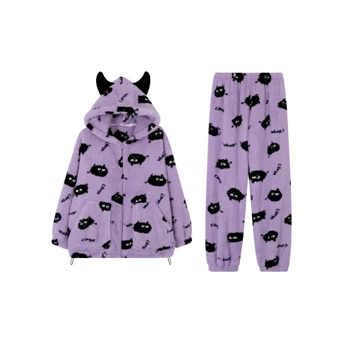 WANANNI Pajama Set Women's Purple