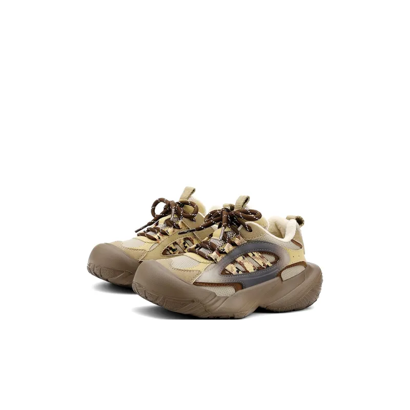 Jeep Abrasion Resistant Cushioning Kids Lifestyle Shoes Khaki/Dark Brown Kids'-2