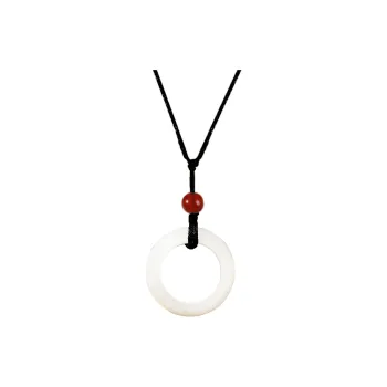 Baozhi White Jade Bodhi Necklaces Unisex