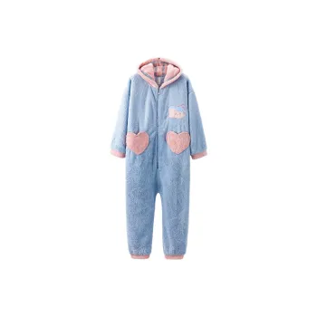 FENTENG Home Onesies Women's Purple Blue