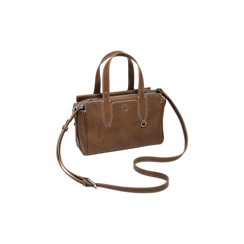 Marino Orlandi Cow Leather Shoulder Bags Handbags Regular Women's Black/Chocolate/Khaki-8