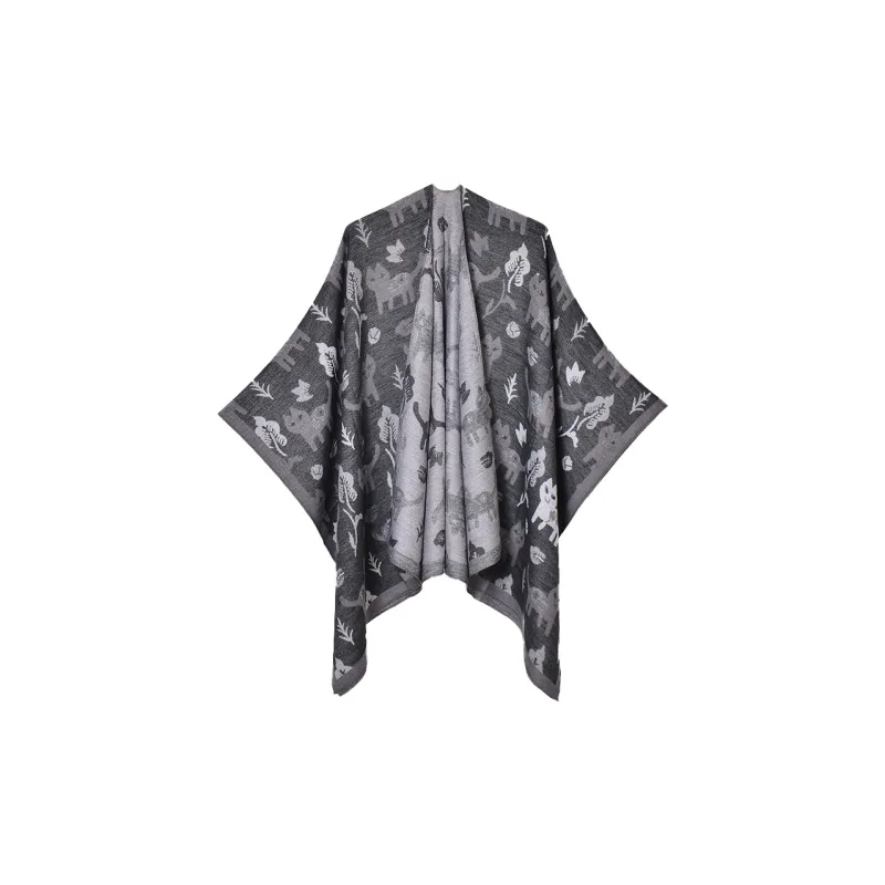 AAJF Polyester Acrylic Shawls Women's-0