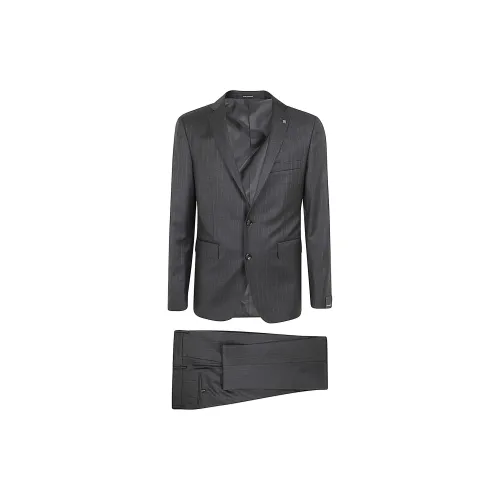 Tagliatore Business Suits Men Set Iron Grey