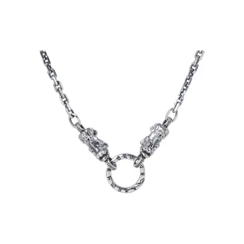 JINLUWANG 925 Sterling Silver Necklaces Unisex