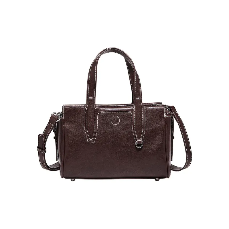 Marino Orlandi Cow Leather Shoulder Bags Handbags Regular Women's Black/Chocolate/Khaki-3