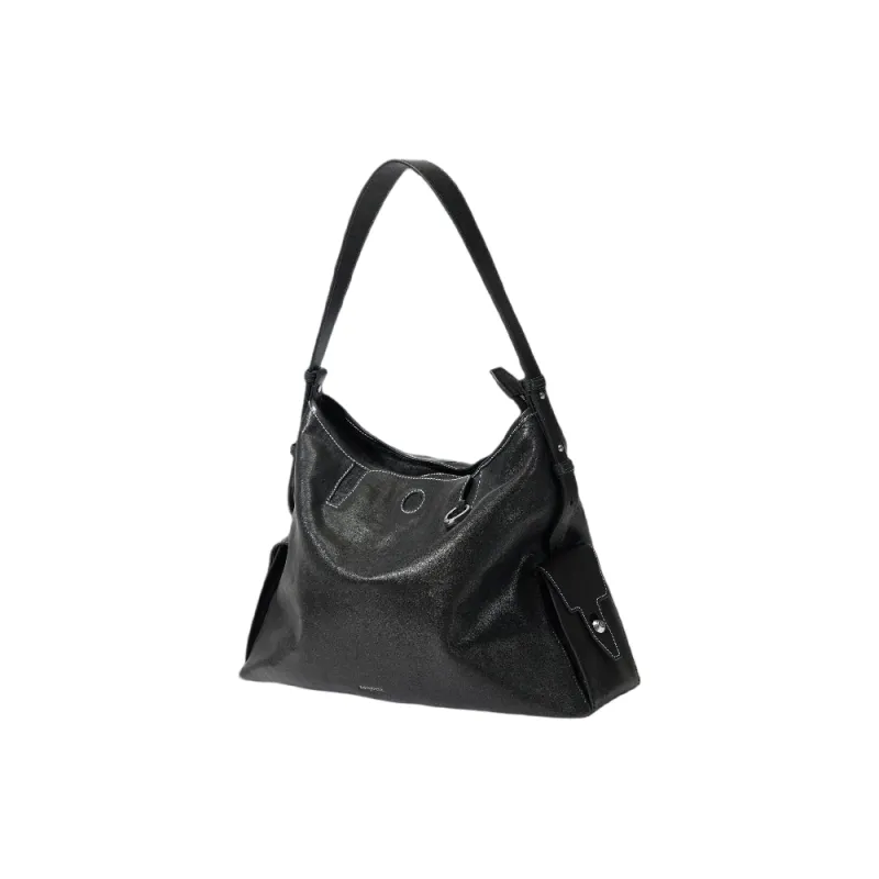 Songmont Hobo Bag Vegetable Tanned Cow Leather Soft Bag Shoulder Bag Unisex-0