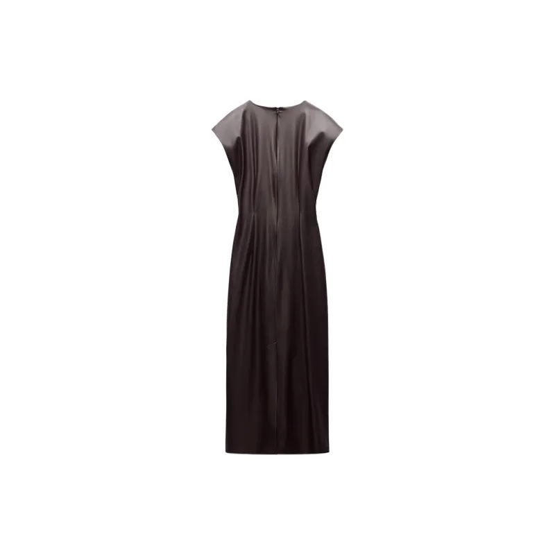ZARA Short-Sleeved Dresses Women's Purple-1