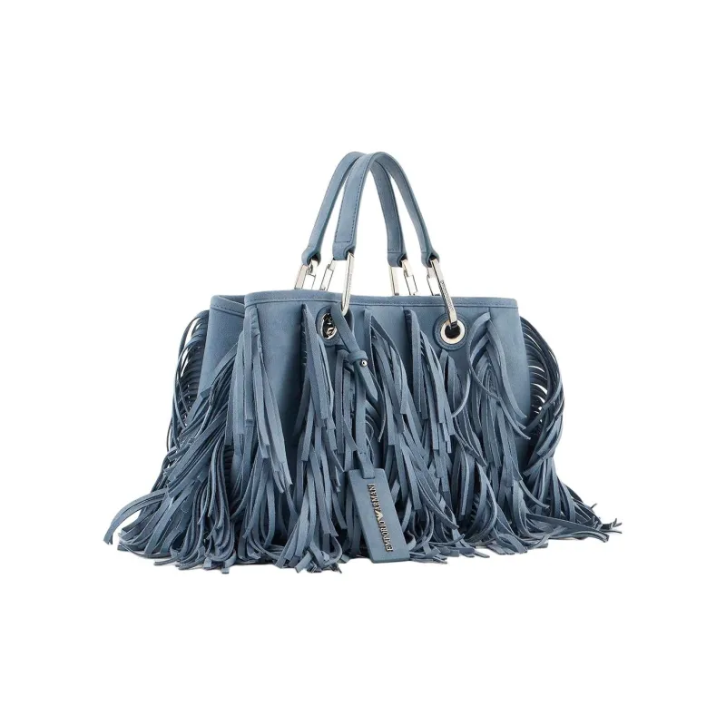 EMPORIO ARMANI MyEA Series Artificial Leather Shoulder Bag Crossbody Bag Handbag Small Size Women's Light Blue-1