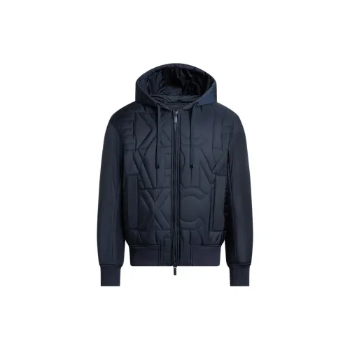 ARMANI EXCHANGE Puffer Jackets Men Navy Blue