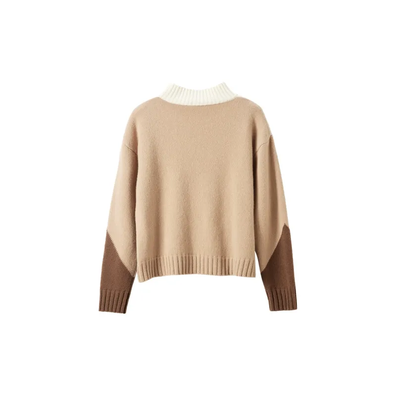 XIANGYING Knitwear Women's Khaki-1
