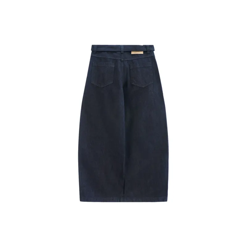 PMET Washable Silhouette Jeans With Curved Blade Pants Unisex-1