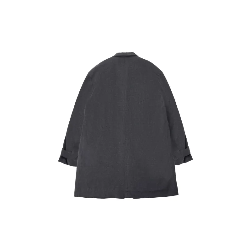 HEEMKIZOO Trench Coat Men's Black Gray-1