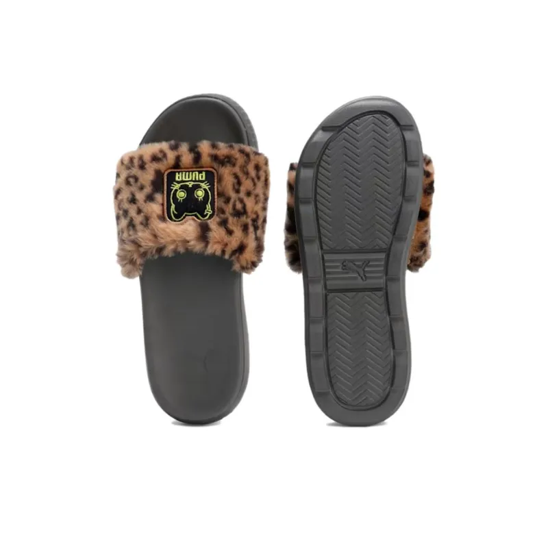 PUMA NEKO san Slip Resistant Abrasion Resistant Slide Slippers Women's Light Brown-2
