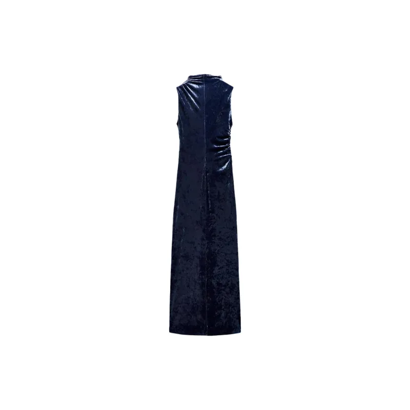 ZARA Sleeveless Dress Women's Night Blue-1