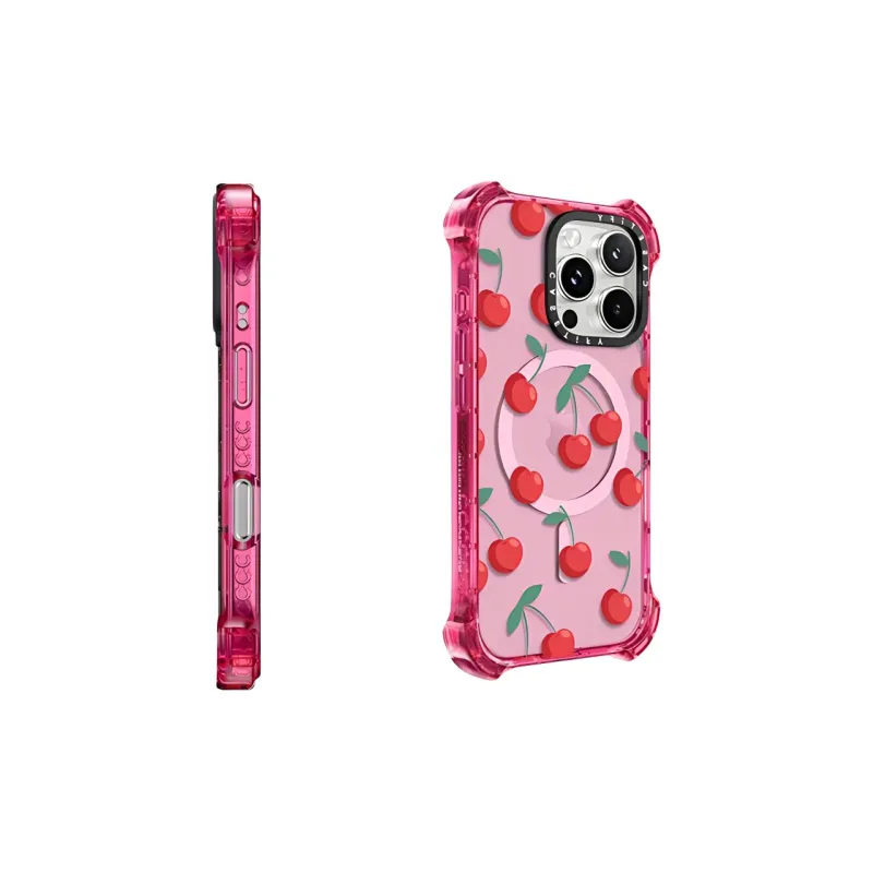 CASETIFY PC+TPU Material Large Cherry Phone Cases Compatibility With IPhone 16 Pro Max/16 Pro-1