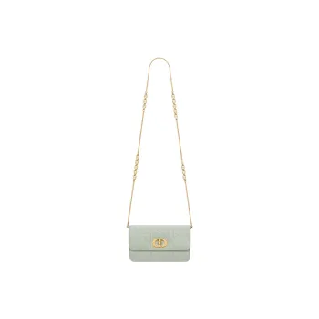 DIOR Sheepskin Shoulder Bag Women's Bright Green