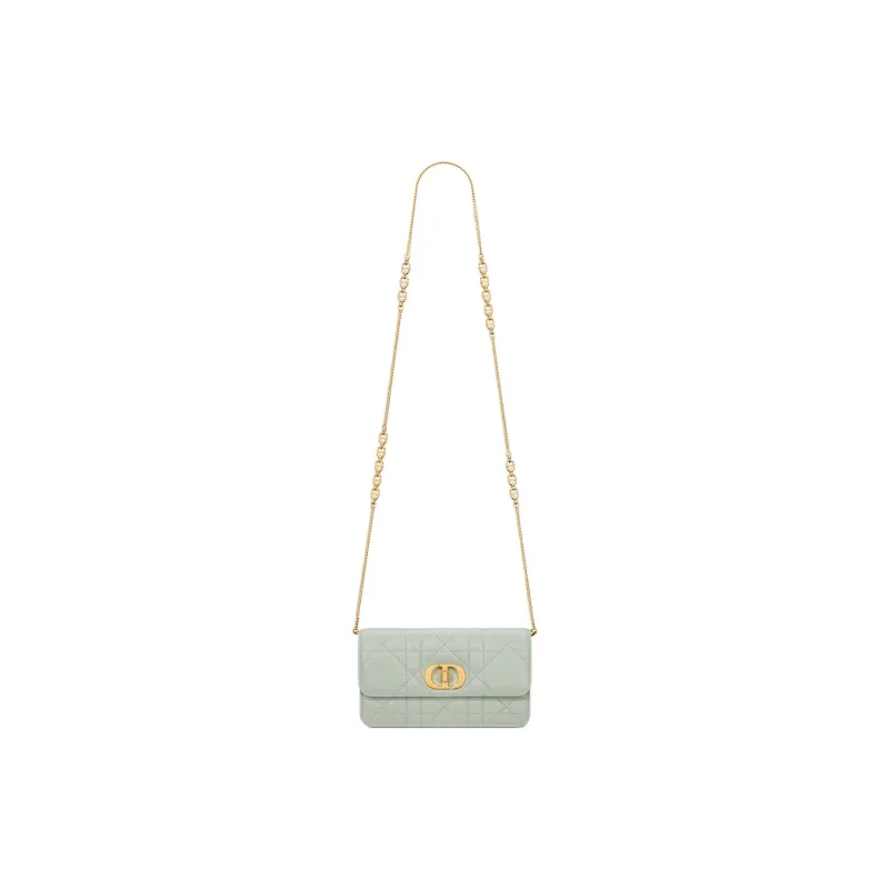 DIOR Sheepskin Shoulder Bag Women's Bright Green-0