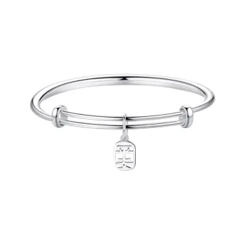 NUSQ 999 Fine Silver Bangles Women's