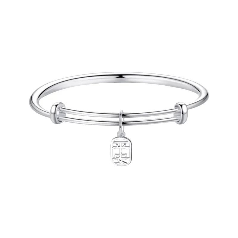 NUSQ 999 Fine Silver Bangles Women's-0