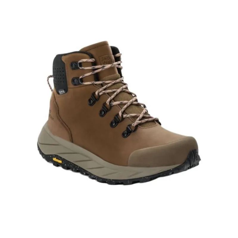 TEXAPORE x Jack Wolfskin Anti-Slip Wear-Resistant High-Top Hiking Shoes Women's Brown-3