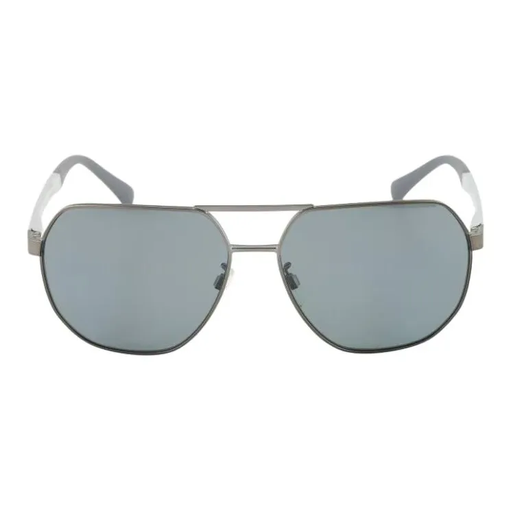 EMPORIO ARMANI Alloy Aviator Sunglasses Unisex Black-1