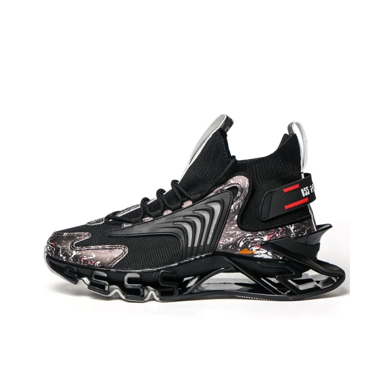 Kuding Anti-Slip And Wear-Resistant Lightweight Mid-Top Running Shoes Men's-10
