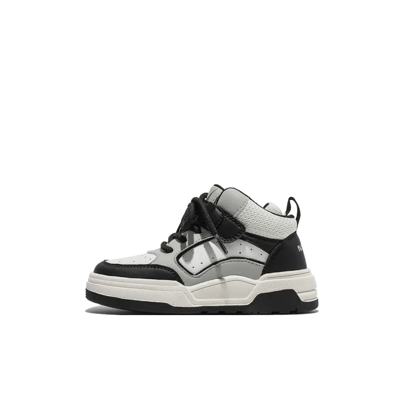 NAUTICA Anti Kick Cushioning Lightweight Cushioning Mid Top Kids Lifestyle Shoes White Black Kids'-0