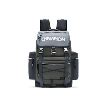Champion Fabric Backpack Regular Unisex Alloy Gray & Coffee Gray & Smoke Gray