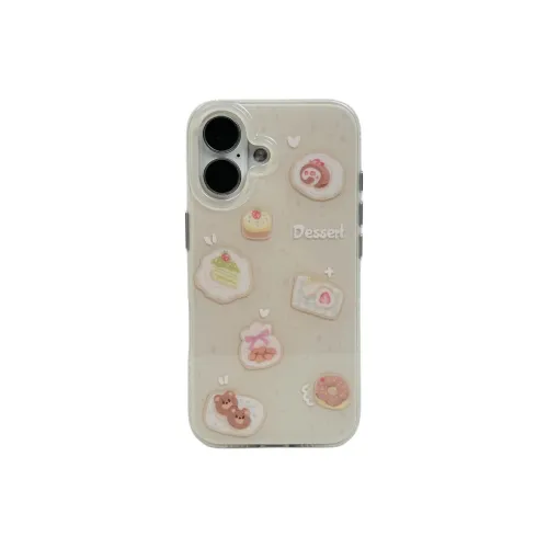 Sopi Acrylic Material Double Layer Cake Donut Phone Cases Compatible With IPhone 16/15 Pro Max/Apple 13/14 Pro Max/12