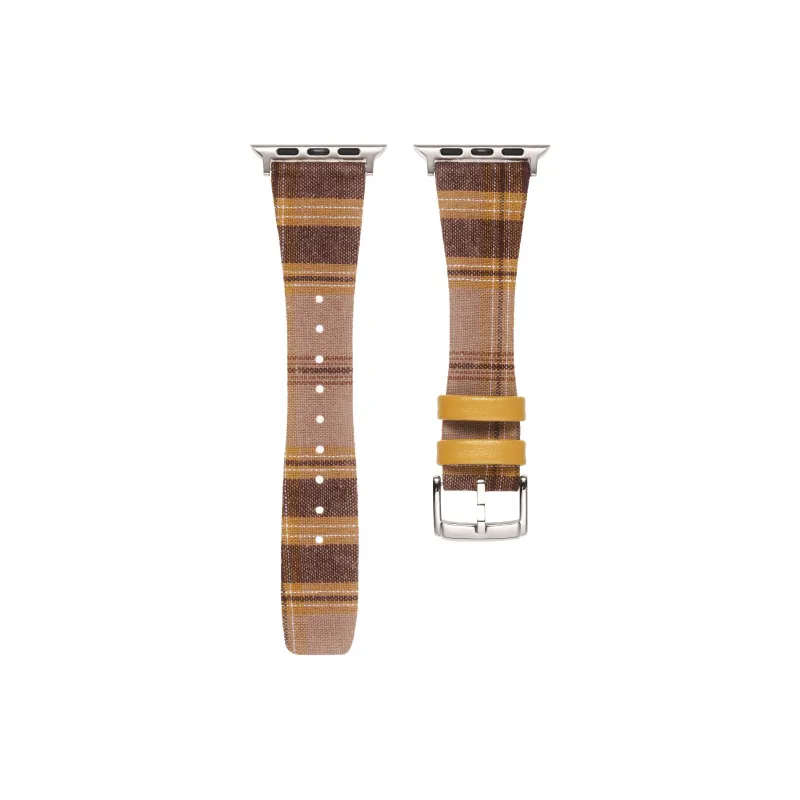 Vobafe Watch Band Apple Compatibility Vintage Shirt Material-6