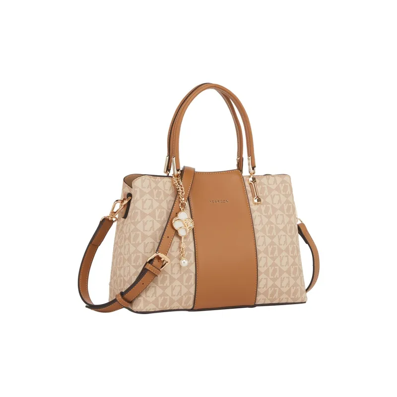 YEARCON Artificial Leather Tote Bag Shopping Bag Shoulder Bag Handbag Regular Women's Multicolor-6