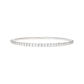 Roberto Demeglio 18kt White Gold Stretch Diamond Tennis Bracelet