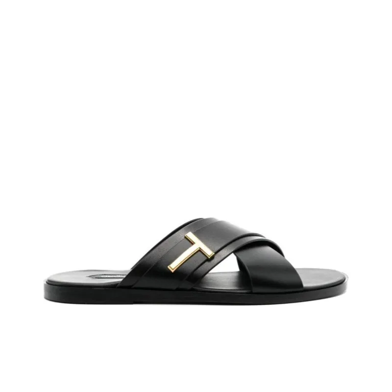 TOM FORD Preston Leather Slides-1