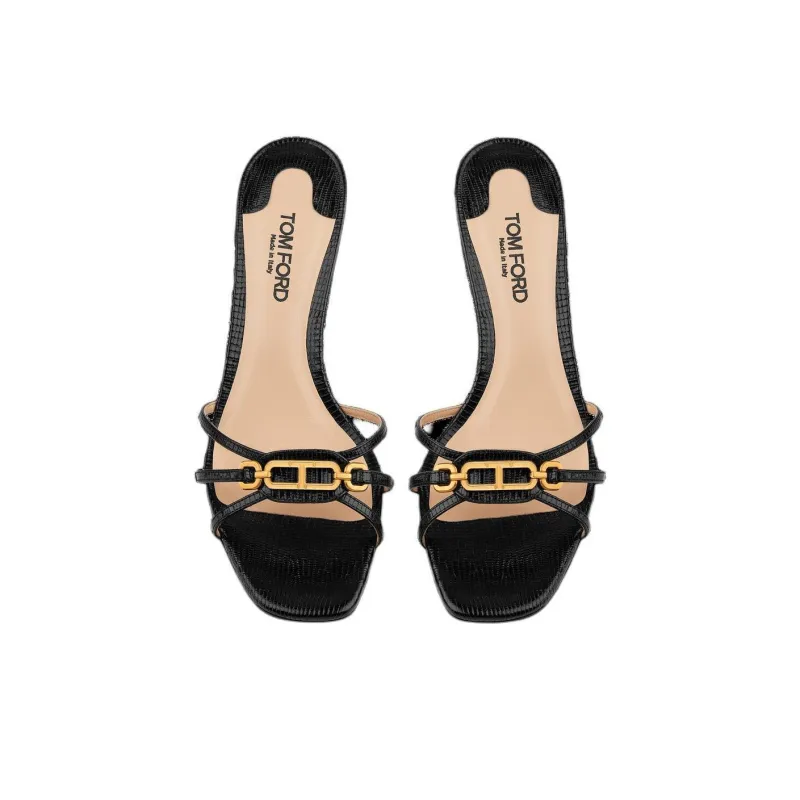 TOM FORD Whitney 55mm Leather Mules-4