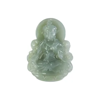 YUJIANQINGJIE Hetian Jade Pendants Green Jade Unisex