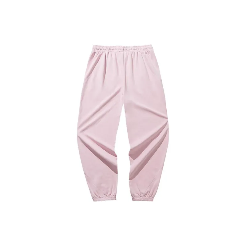 Anta Life Collection Knitted Sweatpants Women's Champs Élysées Pink-1