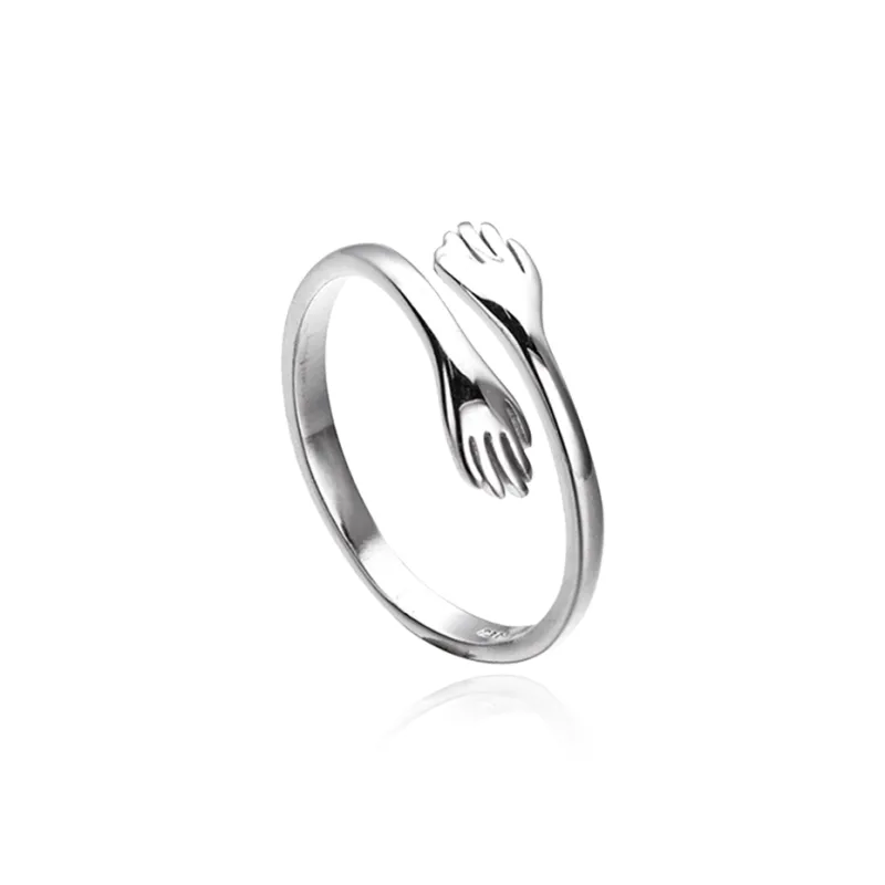 Chongqing Gold Store S925 Silver Rings Unisex Confession Anniversary-5